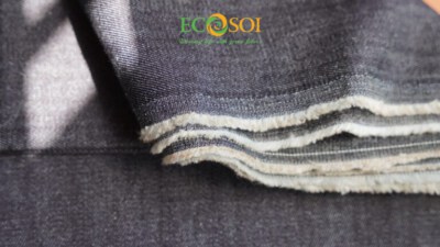 Pineapple Fiber Denim Fabric MD1-Green Textile-ECOSOI