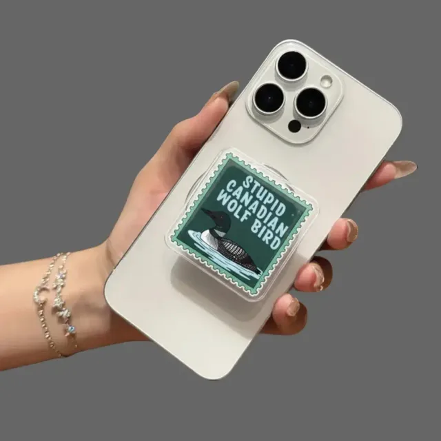 Stupid Canadian Wolf Bird Hollander Rosanov Kindle Heated Phone Grip
