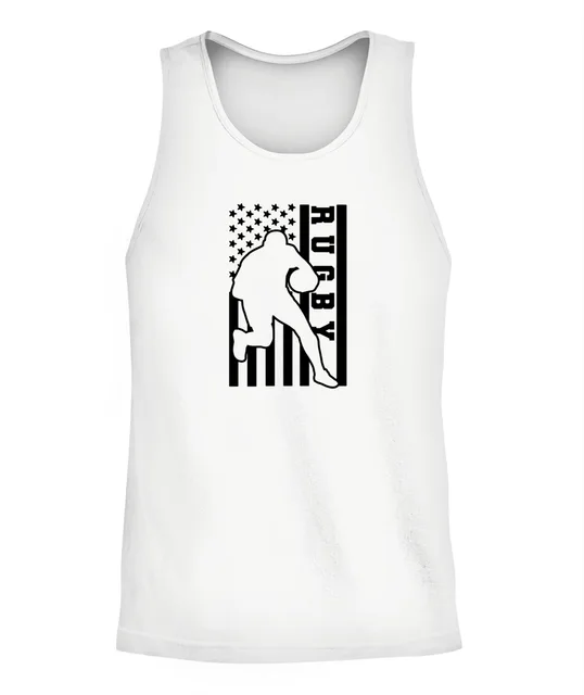USA Rugby Flag Shirt – Unisex T-Shirt & Tank Top for American Rugby Fans and Players