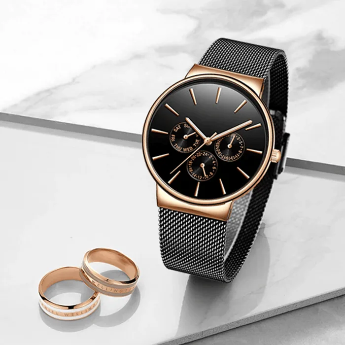 TimelessElegance - Top Brand Ladies Business Fashion Watch with Waterproof Design
