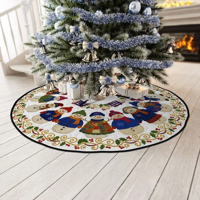 Stocktee New York Giants Cute Snowmen Pattern Christmas Limited Edition Winter Season Tree Skirt NEW159420